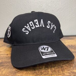 Las Vegas Raiders '47 Brand Hat Upside Down Spell Out Logo Cap NFL Adjustable
